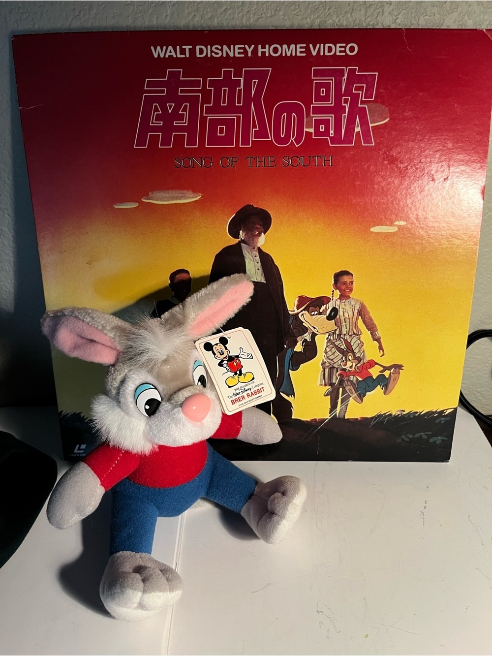 Disney Vinyl with Vintage Disney Plush